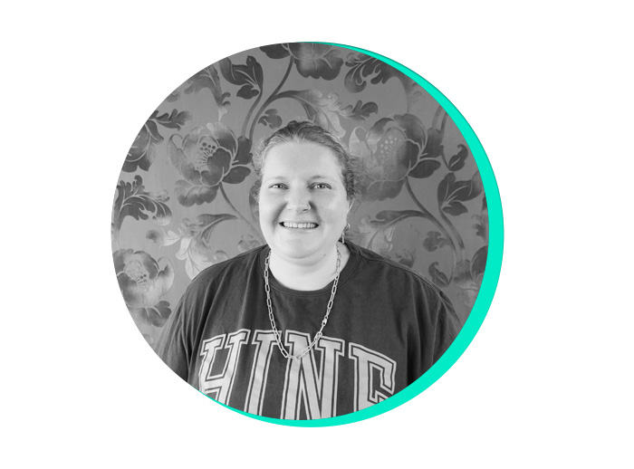 Marnie smiling at camera